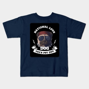 Dog the love in my life Kids T-Shirt